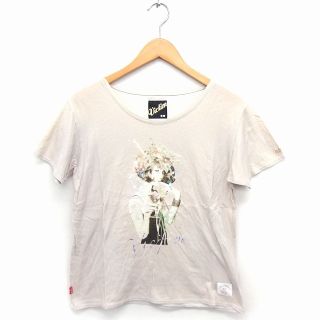 ヴィクティム VICTIM Tシャツ カットソー プリント クルーネック 半袖