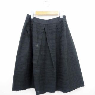 トゥービーシック(TO BE CHIC)のトゥービーシック TO BE CHIC フレアスカート レース ボーダー ひざ丈(その他)