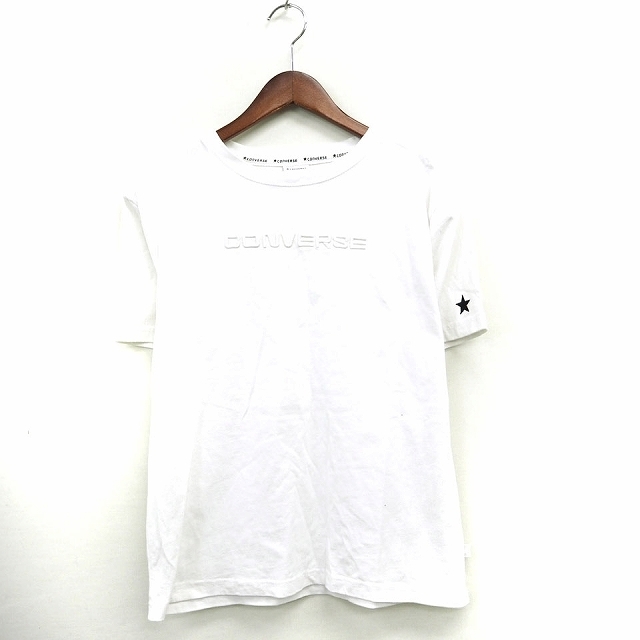 コンバース CONVERSE Tシャツ カットソー ロゴ刺繍 丸首 半袖 コット