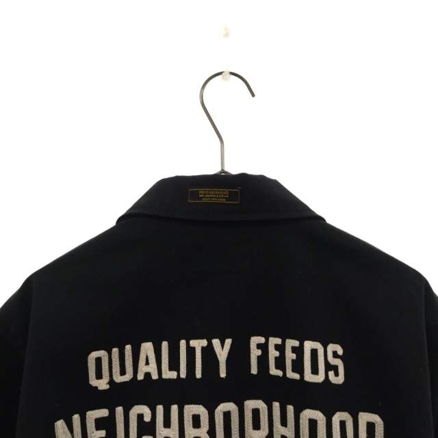 NEIGHBORHOOD(ネイバーフッド)のNEIGHBORHOOD ネイバーフッド 14AW SUNOCO/EC-JKT 刺繍デザインジップアップワークジャケット ブラック 142SPNH-JKM01 メンズのジャケット/アウター(フライトジャケット)の商品写真