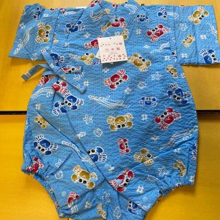 タカシマヤ(髙島屋)の新品　タグ付き　カニさんじんべえ７０センチ(甚平/浴衣)