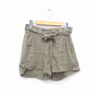 エイチアンドエム(H&M)のエイチ&エム H&M ズボン パンツ ショート ジップフライ 麻混 ウエストリボ(その他)