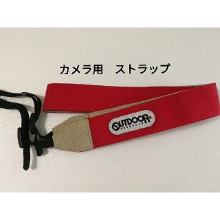 アウトドア(OUTDOOR)のカメラ用ネックストラップ レッド 未使用品　OUTDOOR(その他)