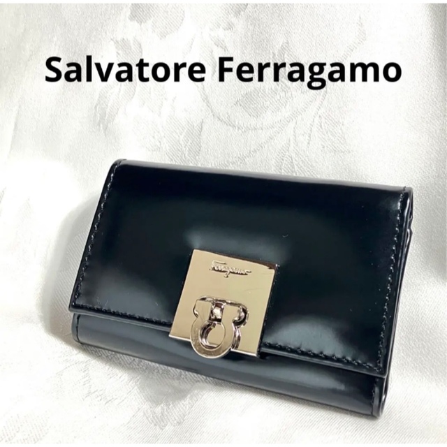 Salvatore Ferragamo(サルヴァトーレフェラガモ)の【特別価格】美品❤︎Ferragamoフェラガモ ガンチーニ 6連キーケース レディースのファッション小物(キーケース)の商品写真