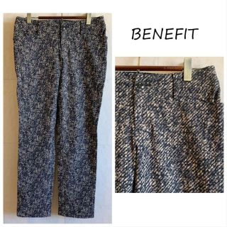 ベネフィット(Benefit)のBENEFIT ブラックグレー　柄パンツ(カジュアルパンツ)