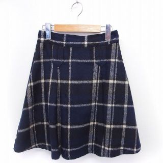 マジェスティックレゴン(MAJESTIC LEGON)のマジェスティックレゴン MAJESTIC LEGON スカート チェック シャギ(ひざ丈スカート)