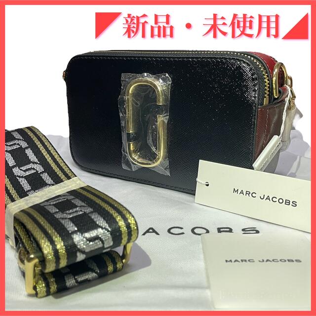 【新品未使用】MARC JACOBS スナップショット カメラバッグ 黒×赤