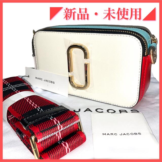 MARC JACOBS - 【新品未使用】MARC JACOBS スナップショット 白×赤×黒