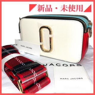 【新品未使用】MARC JACOBS スナップショット 白×赤×黒×水色 【新品未使用】MARC JACOBS スナップショット 白×赤×黒×水色
