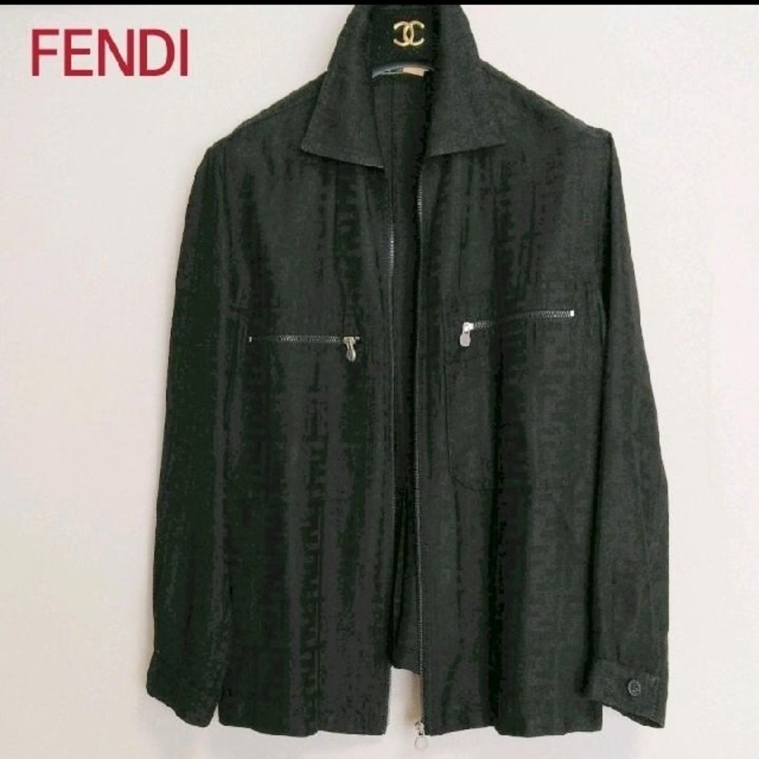 FENDI ズッカ柄 春夏 秋 リネン ジャケット-