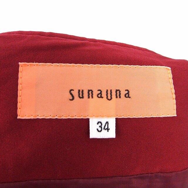 SunaUna(スーナウーナ)のスーナウーナ Sunauna スカート 台形 膝丈 サイドジップ ウール 34 レディースのスカート(ひざ丈スカート)の商品写真