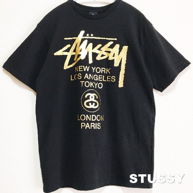 【STUSSY】ステューシー WORLD TOUR HARLEM Tシャツ