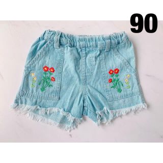 ショートパンツ　ズボン　デニム　キッズ服(90㎝)(パンツ/スパッツ)