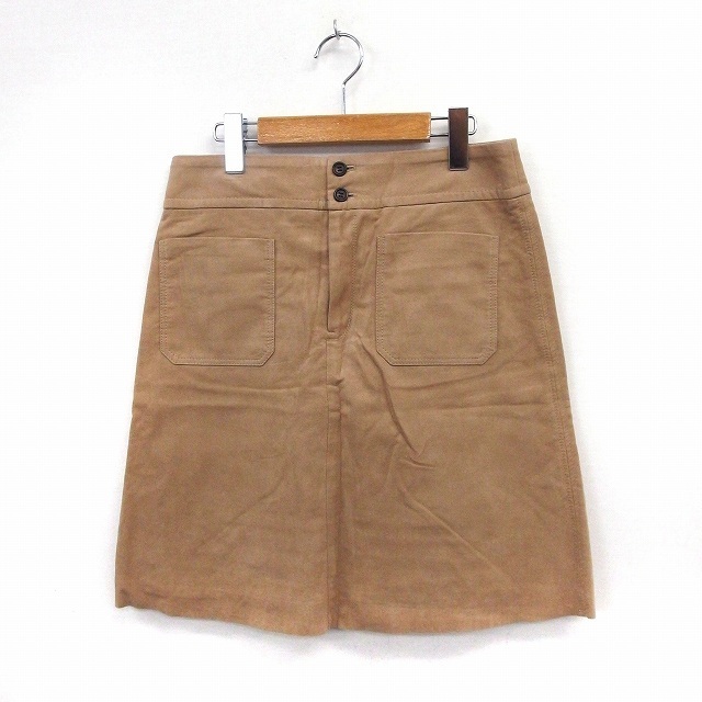 MACPHEE(マカフィー)のマカフィー MACPHEE トゥモローランド スカート 台形 膝丈 フロントポケ レディースのスカート(ひざ丈スカート)の商品写真