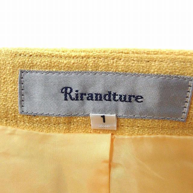 Rirandture(リランドチュール)のリランドチュール Rirandture スカート バックプリーツ 台形 ミニ ジ レディースのスカート(ミニスカート)の商品写真