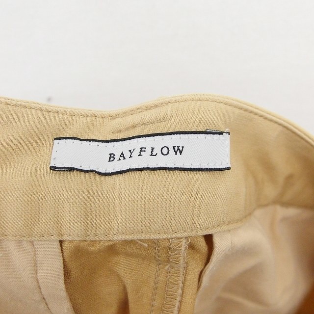 BAYFLOW(ベイフロー)のベイフロー BAYFLOW パンツ テーパード ジップフライ 無地 シンプル 綿 レディースのパンツ(その他)の商品写真