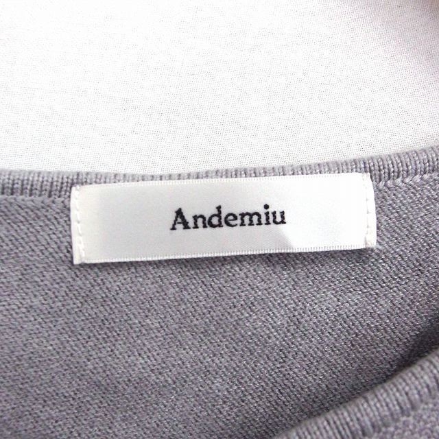 Andemiu(アンデミュウ)のアンデミュウ Andemiu ニット セーター プルオーバー 長袖 Vネック 袖 レディースのトップス(ニット/セーター)の商品写真