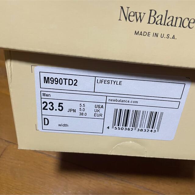 New Balance(ニューバランス)のNew Balance M990 TD2 ニューバランス 23.5cm レディースの靴/シューズ(スニーカー)の商品写真