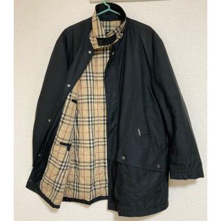 Burberry London コーチジャケット ブラック ノバチェック柄