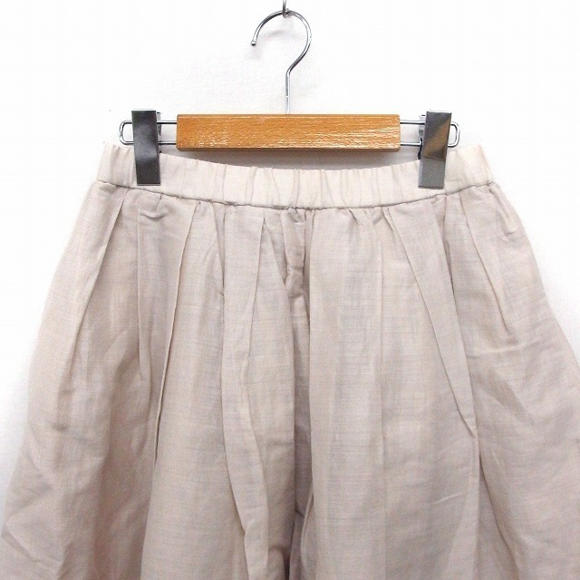 heliopole(エリオポール)のエリオポール heliopole スカート ギャザー ロング 無地 シンプル リ レディースのスカート(ロングスカート)の商品写真