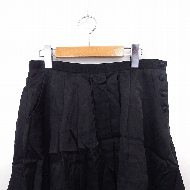 Ebonyivory(エボニーアイボリー)のエボニーアイボリー Ebonyivory スカート プリーツ フレア 膝丈 サイ レディースのスカート(ひざ丈スカート)の商品写真
