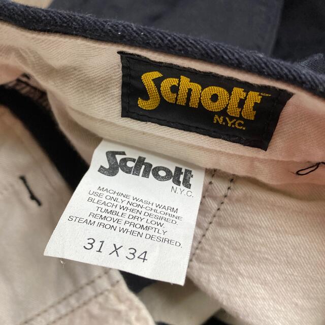 schott(ショット)のschott  ショット　ブラック　チノパン　31x34  メンズのパンツ(チノパン)の商品写真