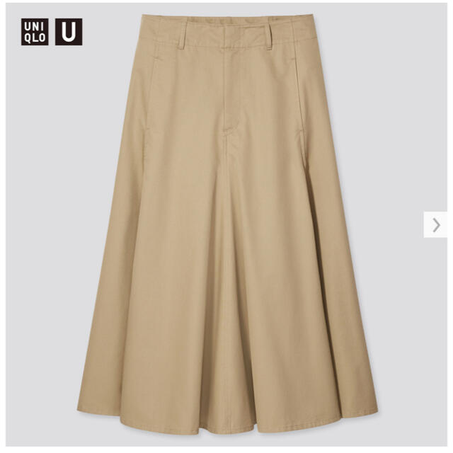 UNIQLO(ユニクロ)のコットンツイルフレアスカート レディースのスカート(ひざ丈スカート)の商品写真
