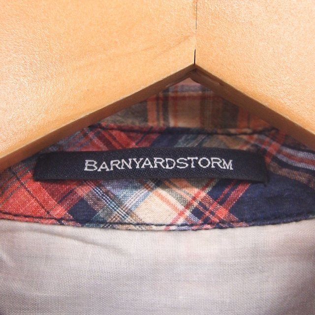 BARNYARDSTORM(バンヤードストーム)のバンヤードストーム BARNYARDSTORM シャツ チェックシャツ 長袖 ス レディースのトップス(シャツ/ブラウス(長袖/七分))の商品写真