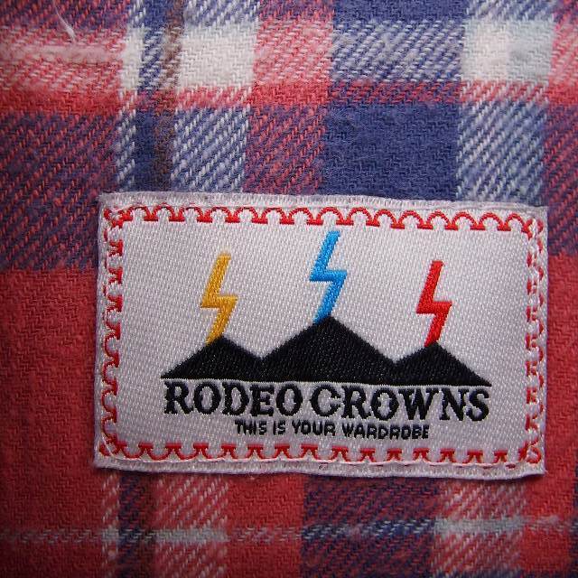 RODEO CROWNS(ロデオクラウンズ)のロデオクラウンズ Rodeo Crowns シャツ チェックシャツ 長袖 ステン レディースのトップス(シャツ/ブラウス(長袖/七分))の商品写真