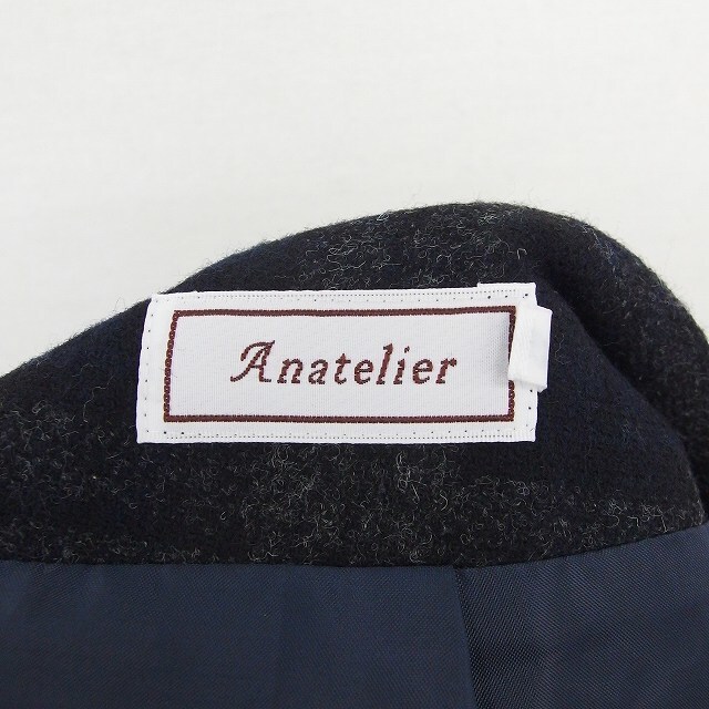 anatelier(アナトリエ)のアナトリエ ANATELIER スカート 台形 チェック ひざ丈 バックジップ レディースのスカート(ひざ丈スカート)の商品写真