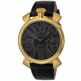 ガガミラノ(GaGa MILANO)の【新品未使用】 GAGA MILANO ガガミラノ 時計 ブラック(腕時計(アナログ))