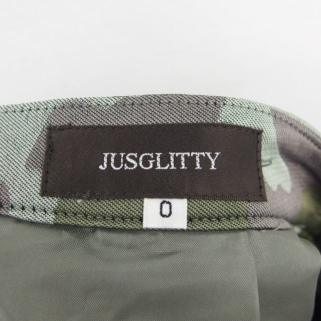 JUSGLITTY(ジャスグリッティー)のジャスグリッティー JUSGLITTY スカート フレア ひざ丈 迷彩 カモフラ レディースのスカート(ひざ丈スカート)の商品写真