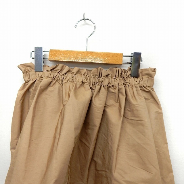 Adam et Rope'(アダムエロぺ)のアダムエロペ Adam et Rope' スカート フレア 膝丈 ウエストゴム レディースのスカート(ひざ丈スカート)の商品写真