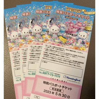 大分県ハーモニーランド　特別パスポート４枚セット