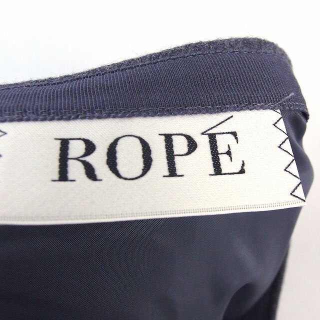 ROPE’(ロペ)のロペ ROPE スカート フレア 膝丈 バックジップ シンプル ウール 36 グ レディースのスカート(ひざ丈スカート)の商品写真