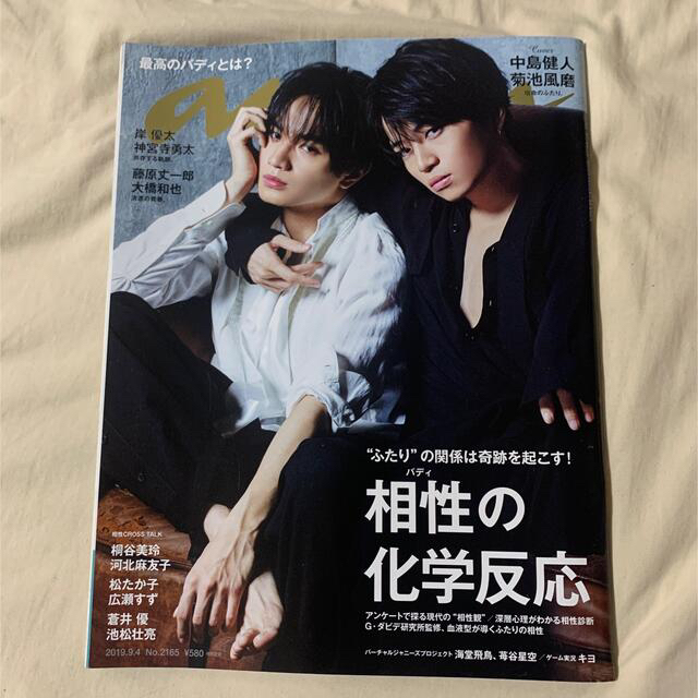 anan （アンアン）2019/9/4号 ふまけん エンタメ/ホビーの雑誌(アート/エンタメ/ホビー)の商品写真