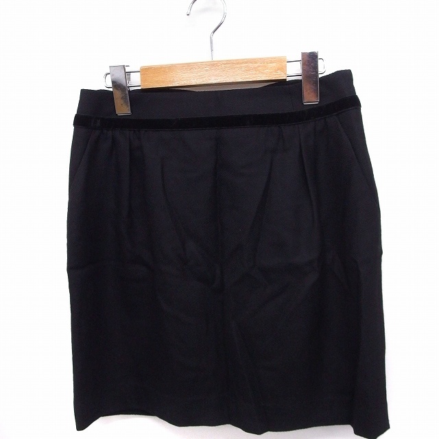 QUEENS COURT(クイーンズコート)のクイーンズコート QUEENS COURT スカート リボン 台形 ミニ ウール レディースのスカート(ミニスカート)の商品写真