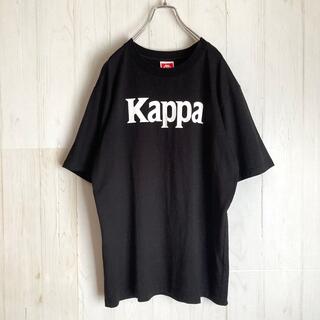 カッパ(Kappa)のKAPPA カッパ Tシャツ ビッグロゴ  L ブラック(Tシャツ/カットソー(半袖/袖なし))