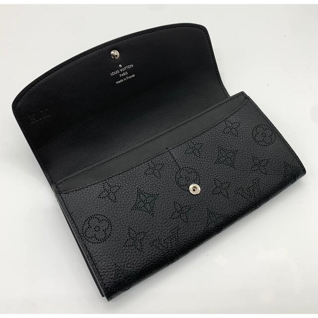 LOUIS VUITTON(ルイヴィトン)の⭐️ 極美品 ルイ・ヴィトン マヒナ イリス 二つ折り 長財布 ブラック 鑑定済 レディースのファッション小物(財布)の商品写真