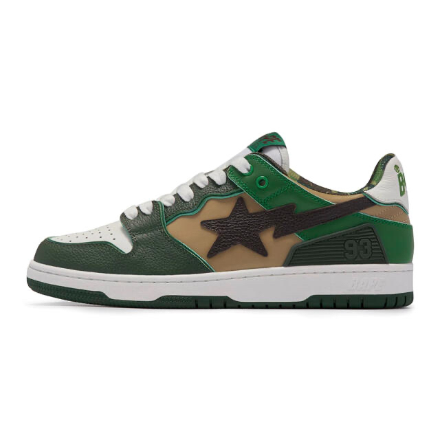 bapesta 緑 US 8.5