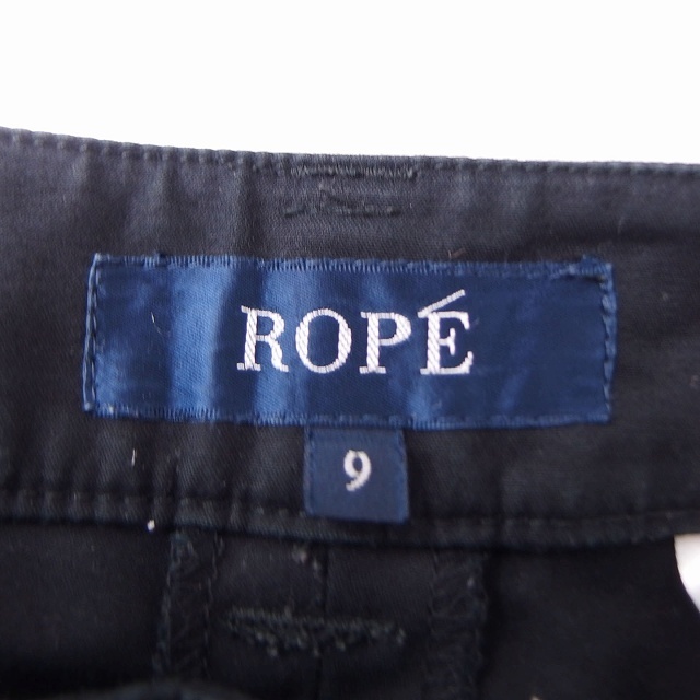 ROPE’(ロペ)のロペ ROPE パンツ アンクル 無地 コットン 綿 9 ブラック 黒 /FT1 エンタメ/ホビーのコスプレ(その他)の商品写真