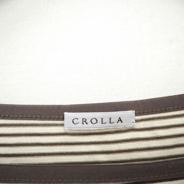 CROLLA(クローラ)のクローラ crolla Tシャツ カットソー ボーダー スクエアネック フレンチ エンタメ/ホビーのコスプレ(その他)の商品写真