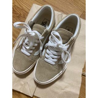 VANSスニーカー 22.5cm ベージュ  お値下しました！(スニーカー)