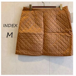 インデックス(INDEX)のINDEX シャンパンゴールド ミニスカート M ワールド(ミニスカート)