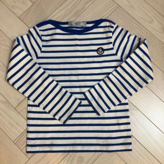 プチバトー(PETIT BATEAU)のプチバトー　マリニエール　長袖　8才　男の子　ブルー　ボーダー(Tシャツ/カットソー)