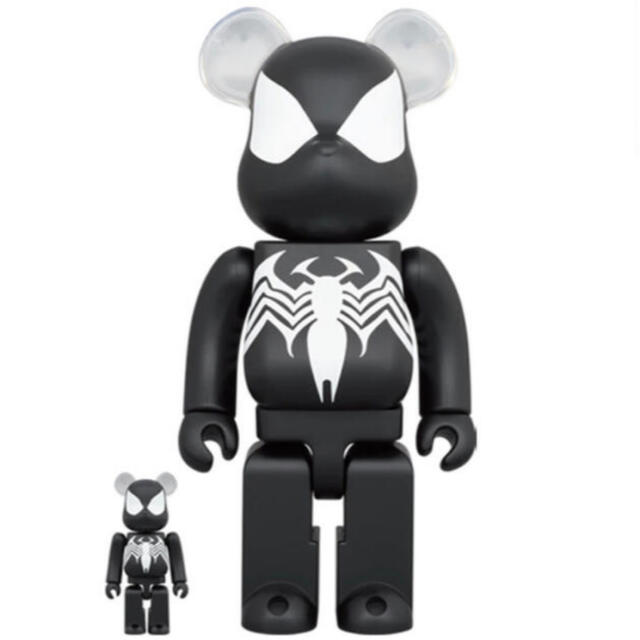 エンタメ/ホビーBE@RBRICK SPIDER-MAN 100％ & 400％　black