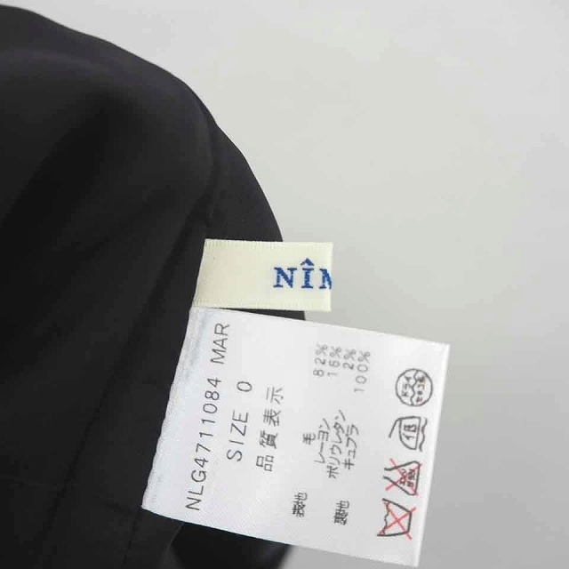 NIMES(ニーム)のニーム NIMES スカート タイト ミニ 無地 バックジップ ウール 薄手 0 エンタメ/ホビーのコスプレ(その他)の商品写真