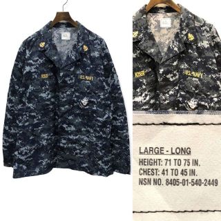 US NAVY NWU　上等兵曹　極上品シャツ L-L(戦闘服)