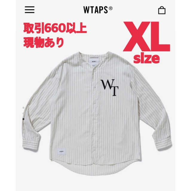 WTAPS 2022SS LEAGUE LS SHIRT WHITE XLサイズ | フリマアプリ ラクマ