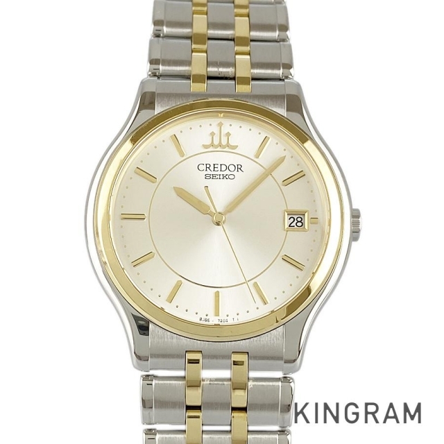 高品質在庫 SEIKO - セイコー クレドール SS/18KTベゼル メンズの通販